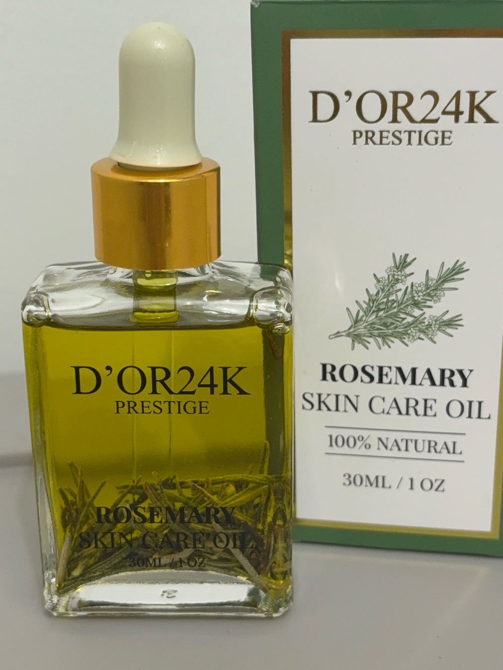 D'OR24K Prestige Rosemary Skin Care Oil - Green